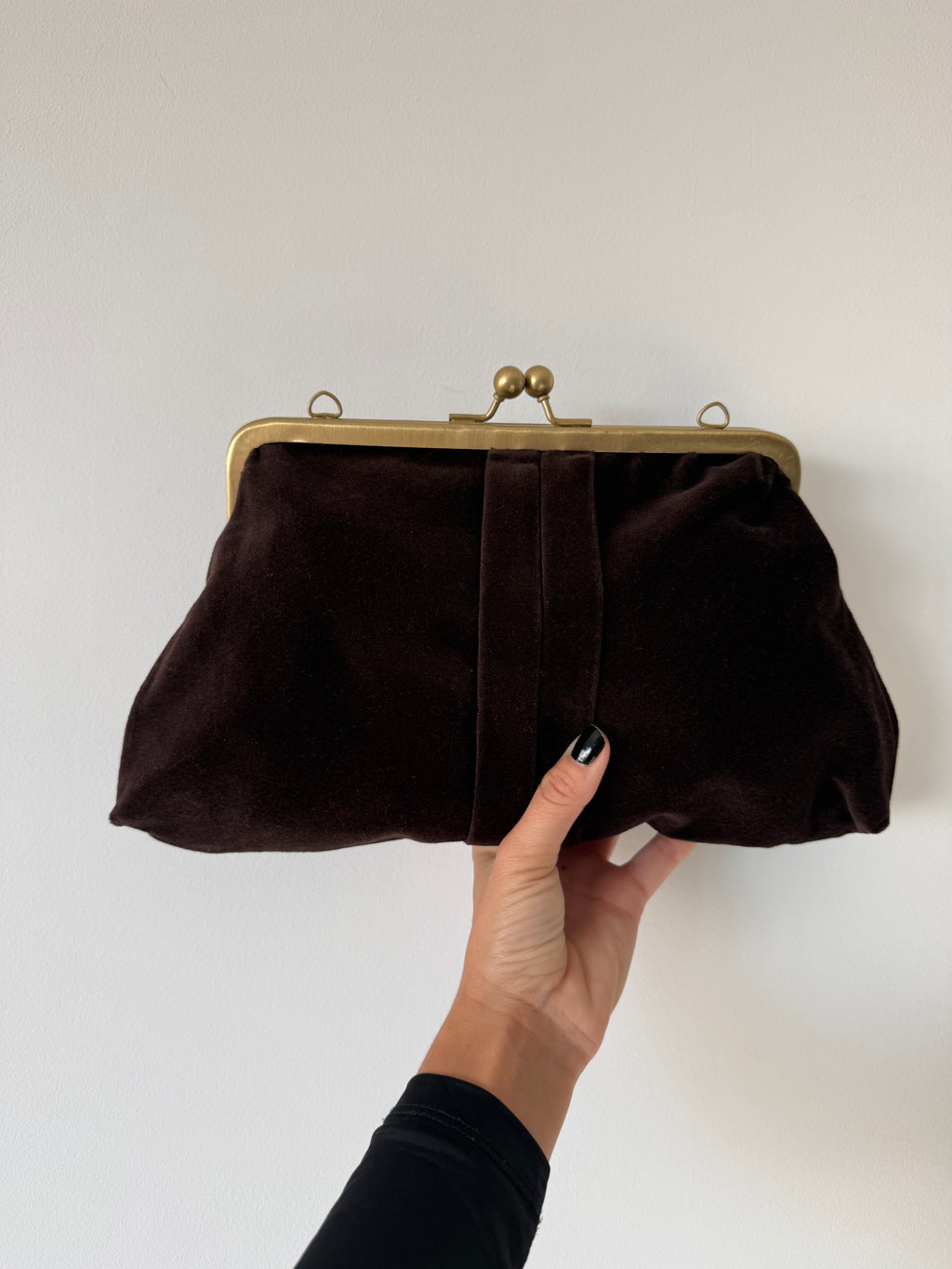 BOLSO VELUTO CHOCOLATE