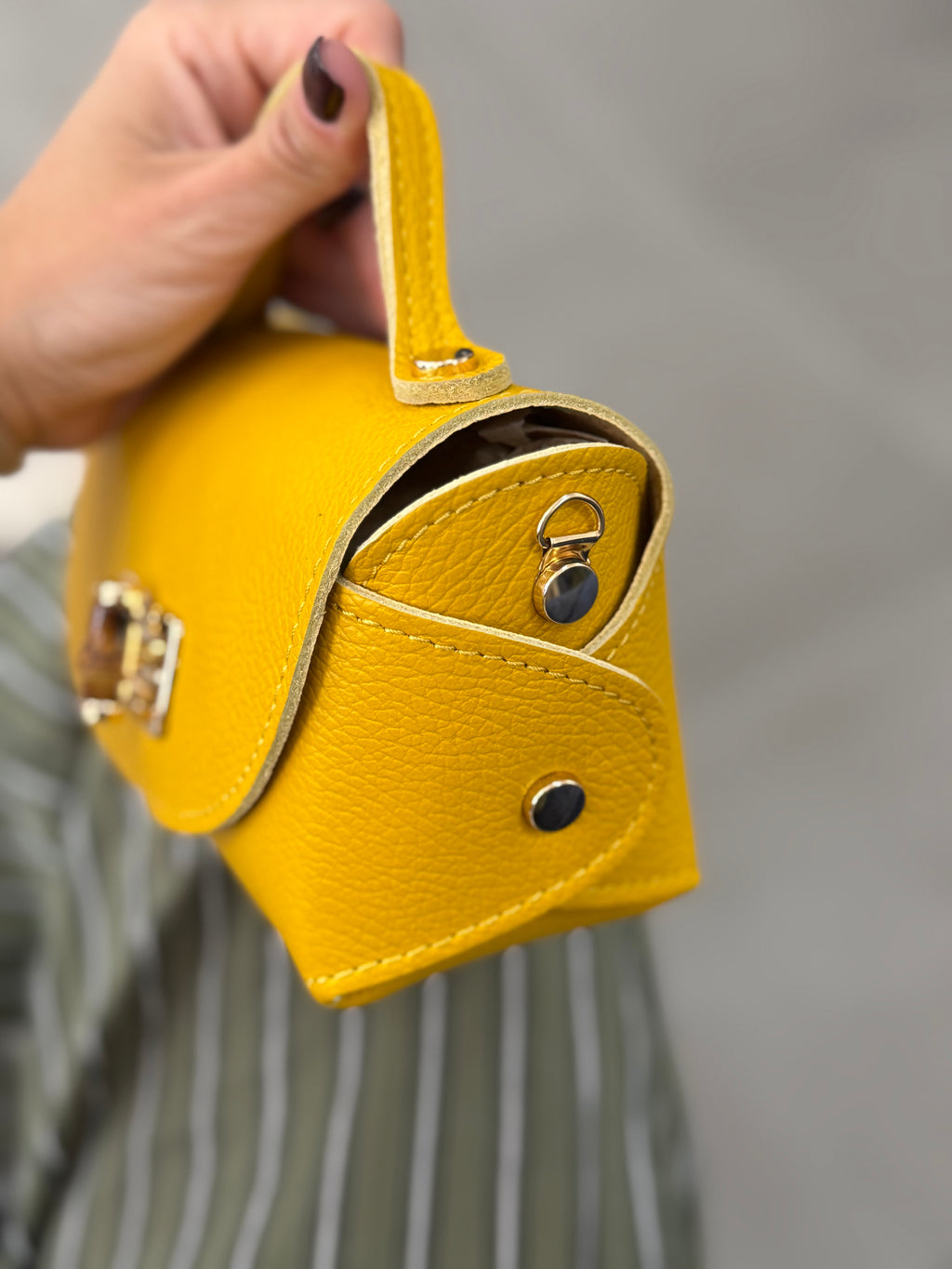 BOLSO BAMBÚ AMARILLO