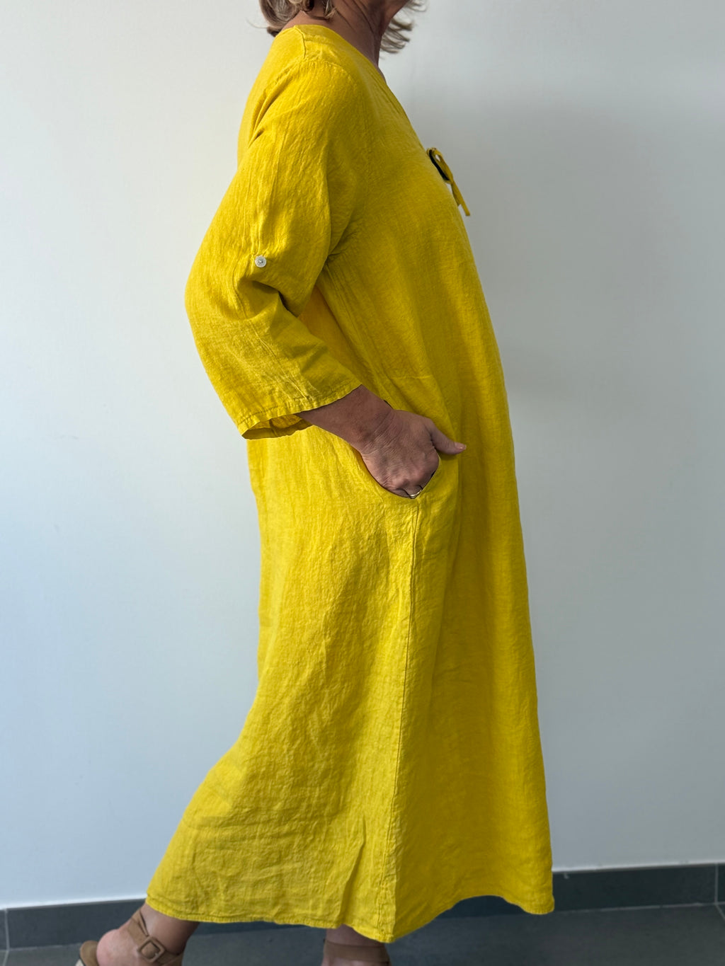 VESTIDO PALESA MOSTAZA