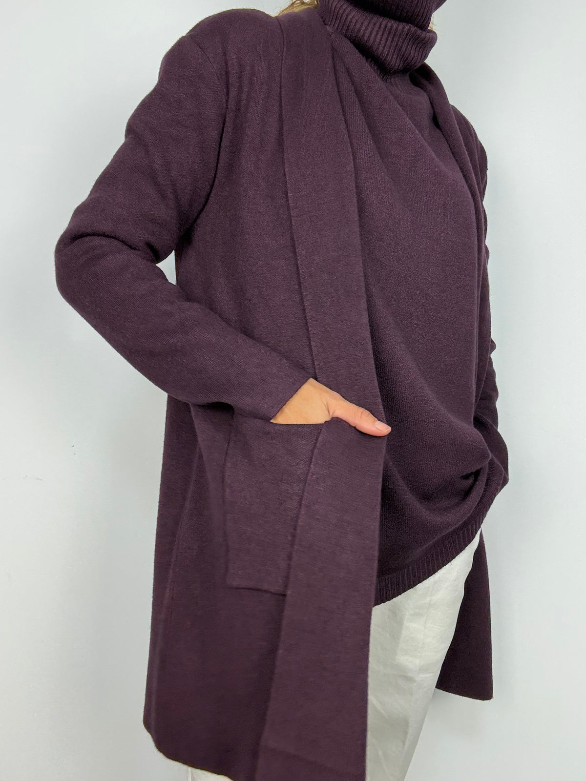 CHAQUETA HELECHO BERENJENA