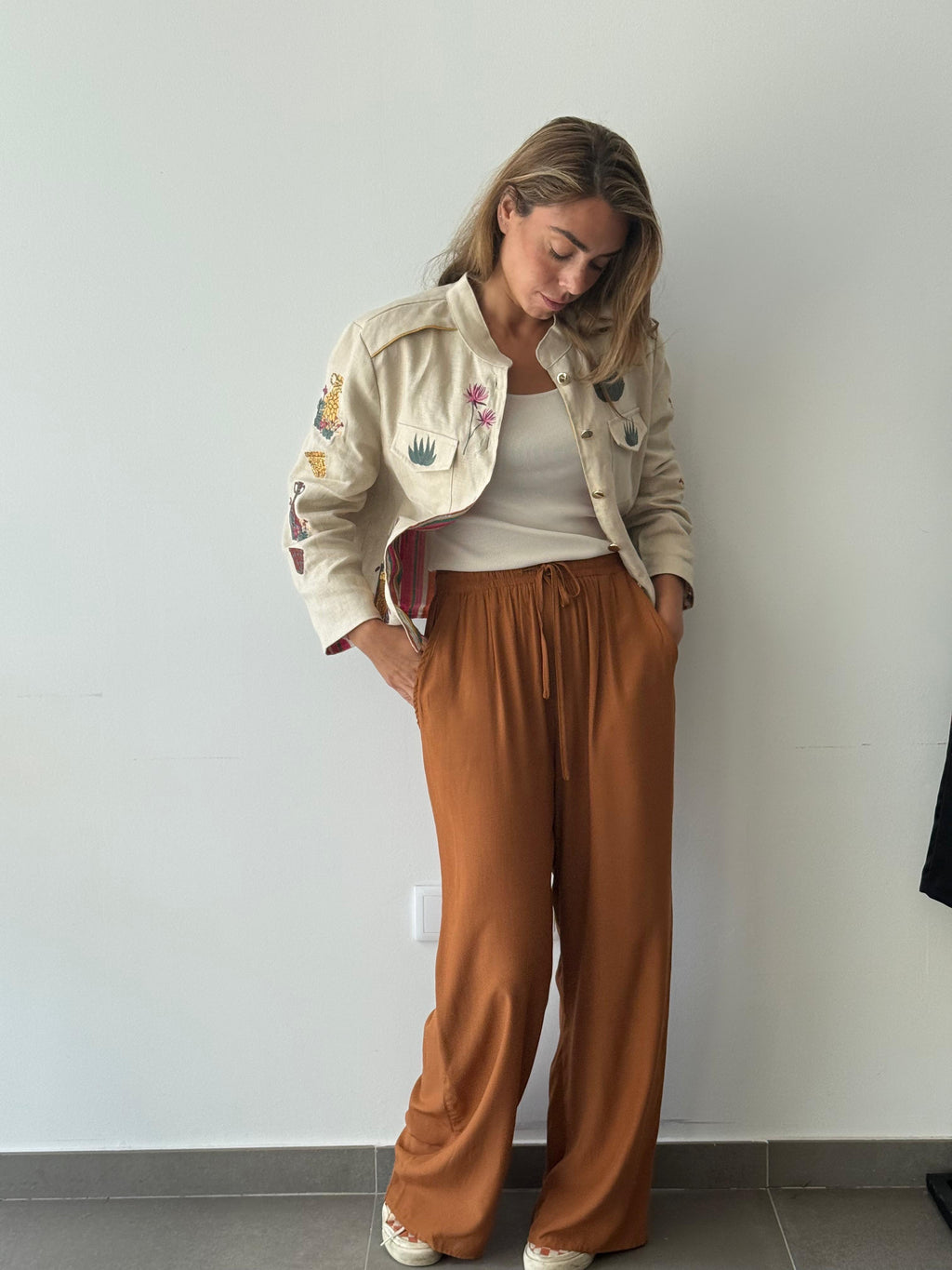 PANTALON LOLA OCRE