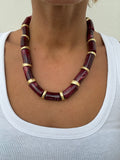 COLLAR ANILLADO BURDEOS