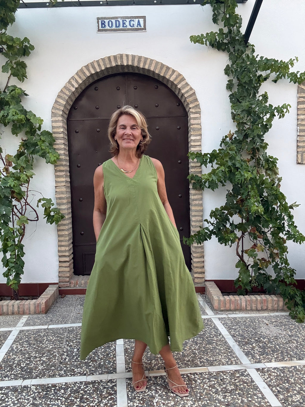 VESTIDO VÉRTICE VERDE