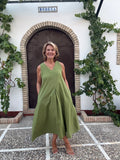 VESTIDO VÉRTICE VERDE