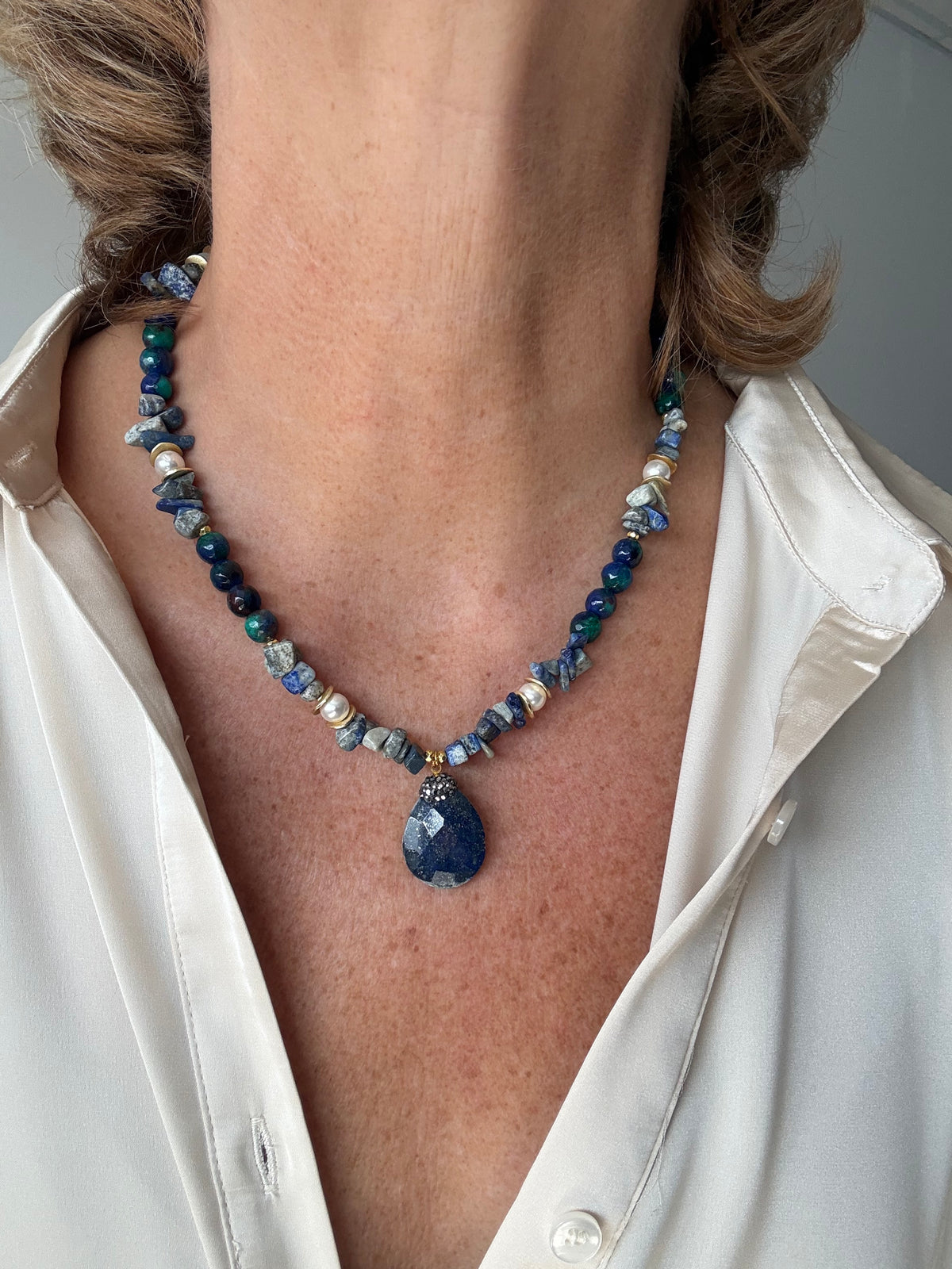 COLLAR LAPIZLAZULI