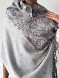 FOULARD ASTRAL GRIS CLARO