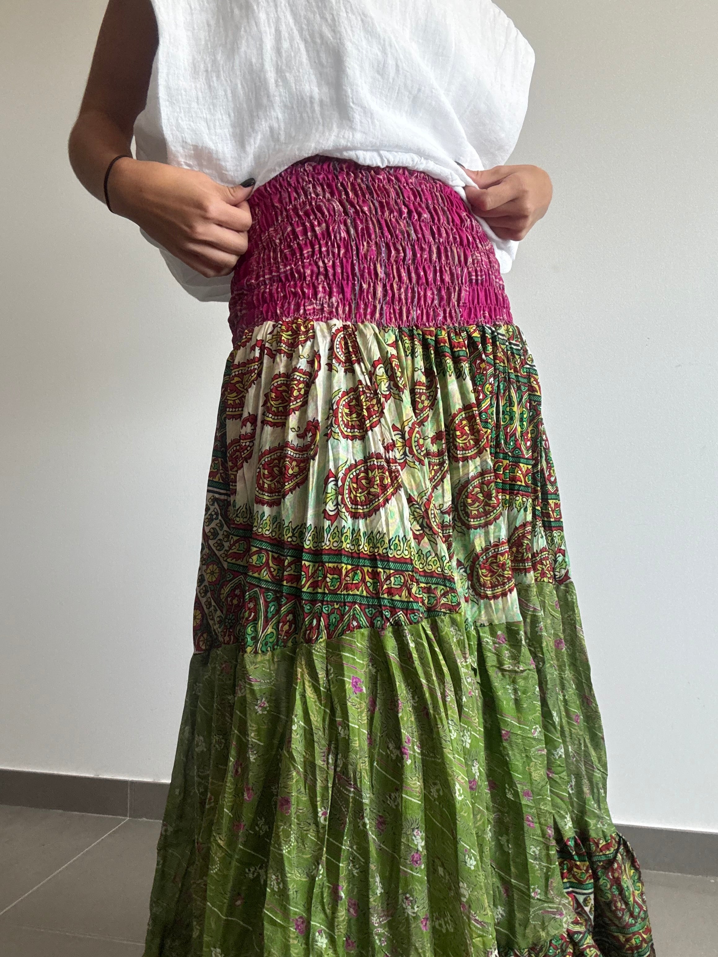 FALDA RETALES SEDA 6