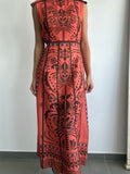 VESTIDO MOSAICO MELOCOTÓN