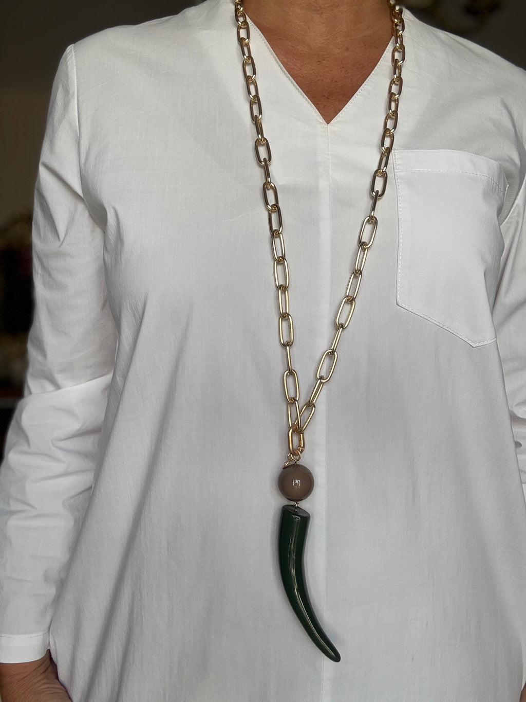COLLAR DUVA VERDE