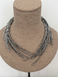 COLLAR  PUNTAS PLATEADO