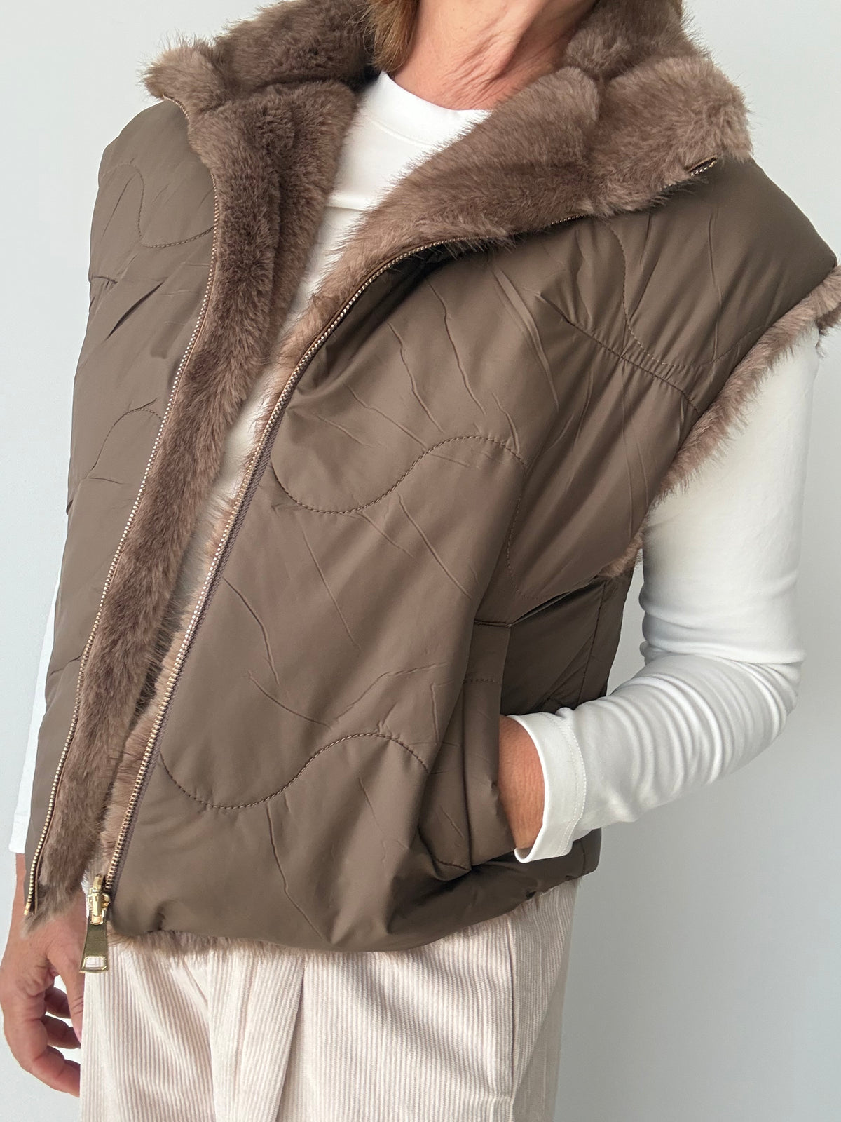 CHALECO EDER BEIGE