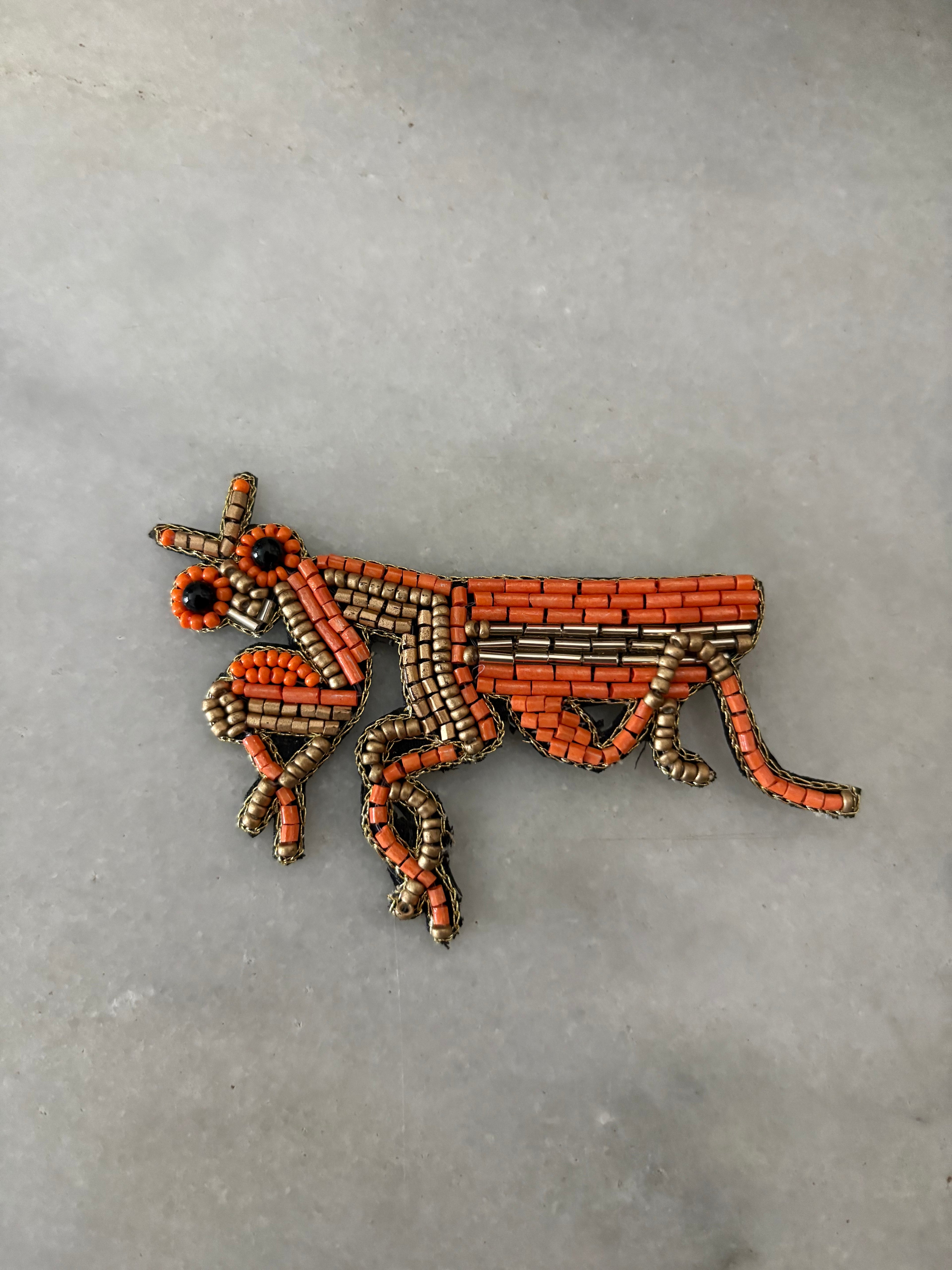 BROCHE MANTIS NARANJA
