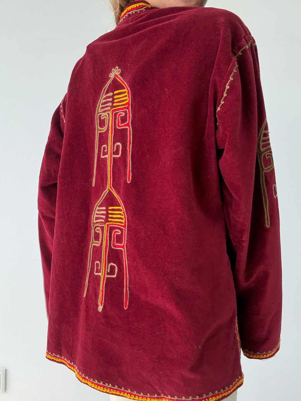CHAQUETA ZAR BURDEOS
