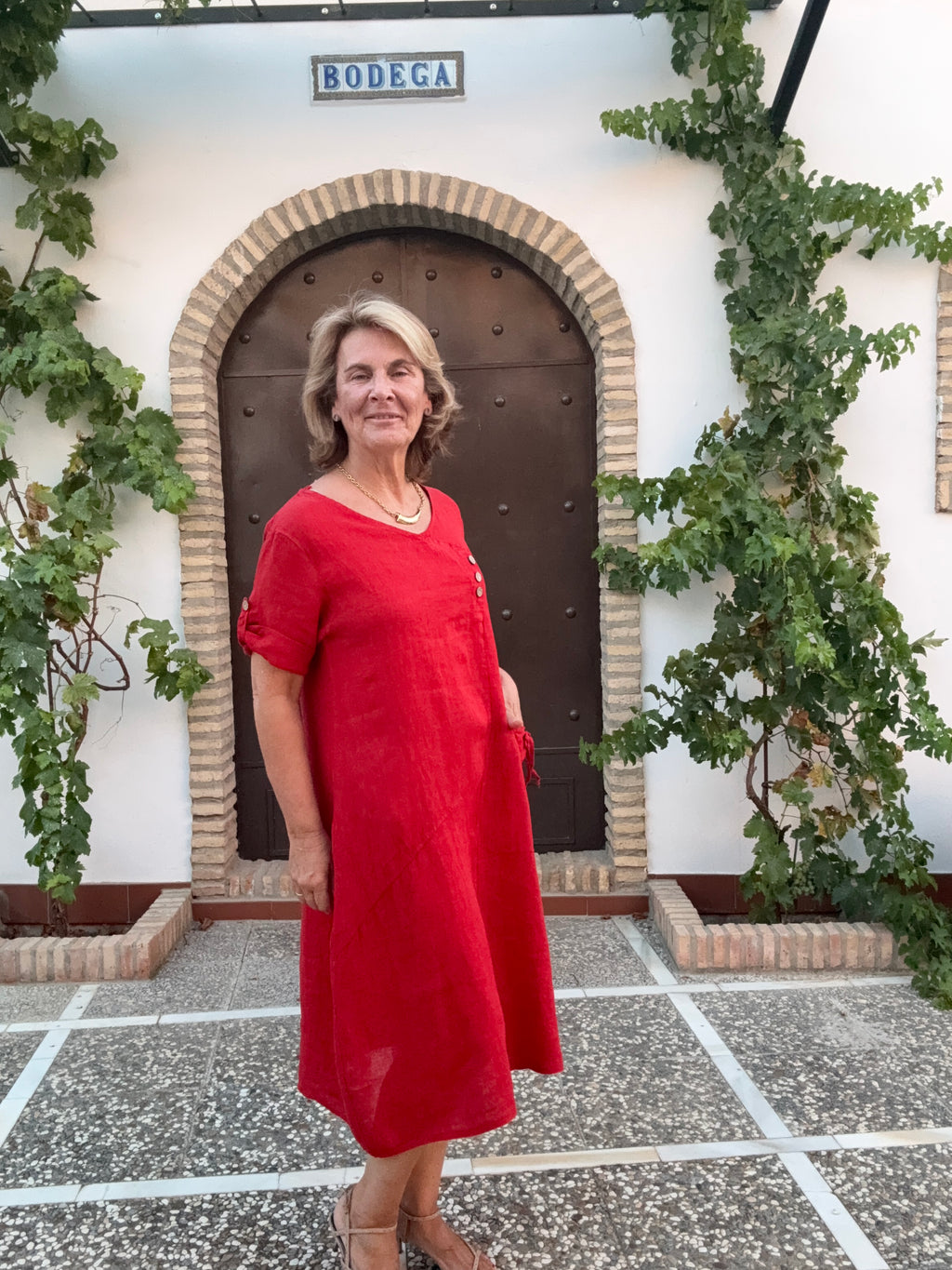 VESTIDO CONIL ROJO