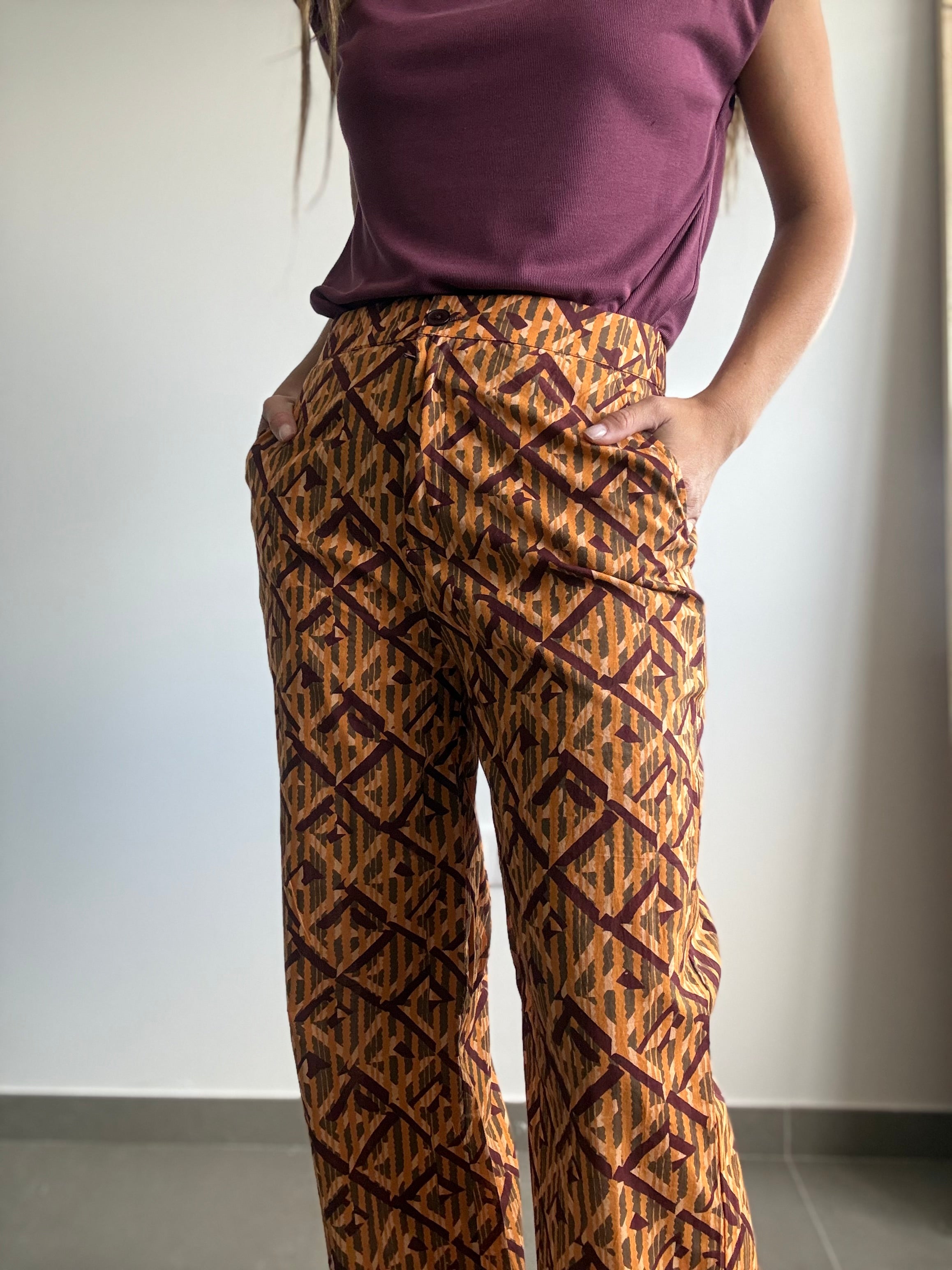 PANTALÓN AZTECA MOSTAZA