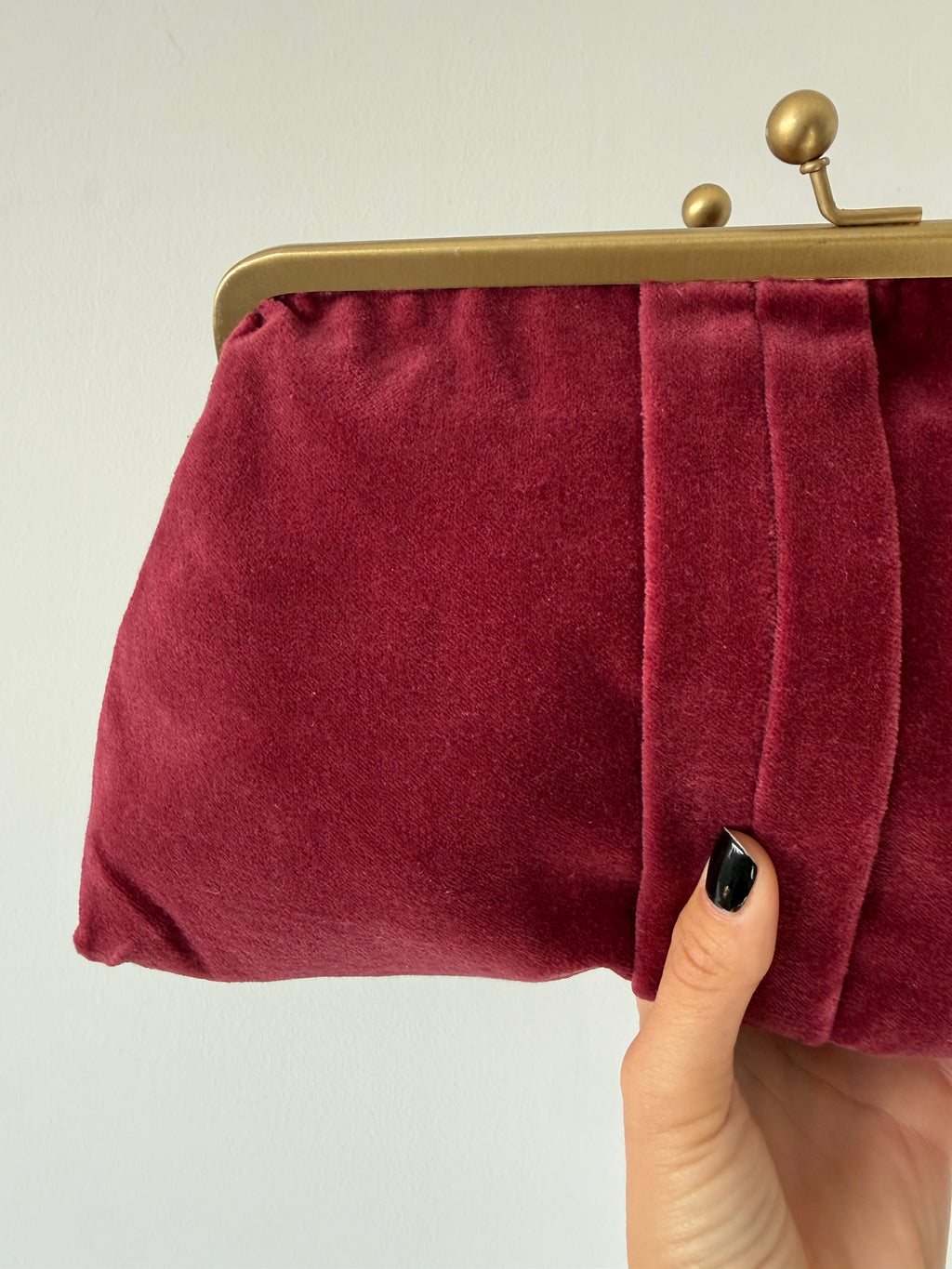 BOLSO VELUTO FRAMBUESA
