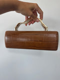 BOLSO COCODRILE CARAMELO