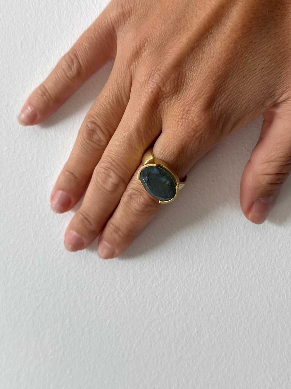 ANILLO CÚBICO VERDE