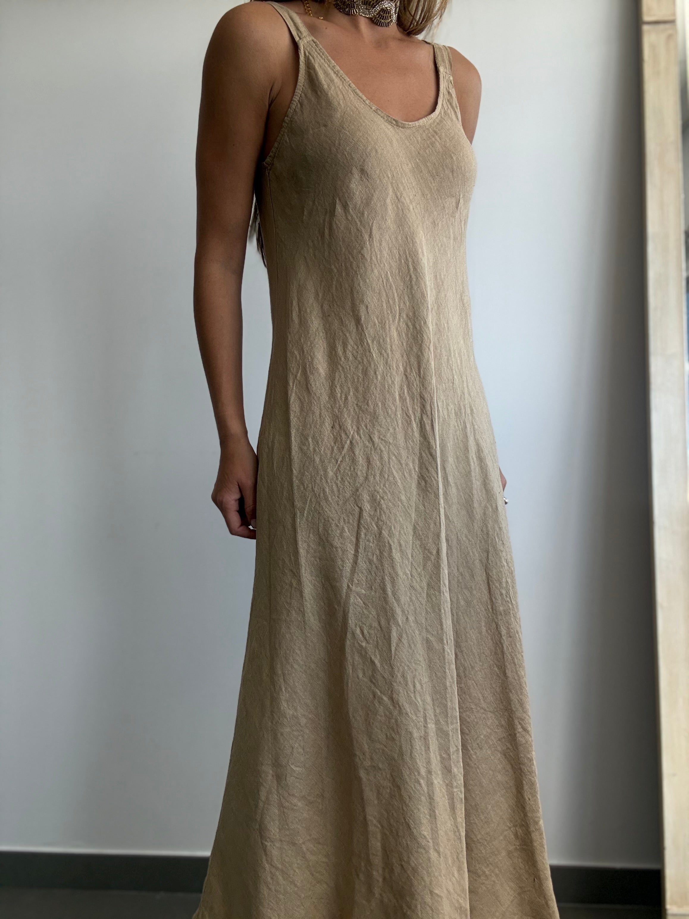 VESTIDO EDA CAMEL