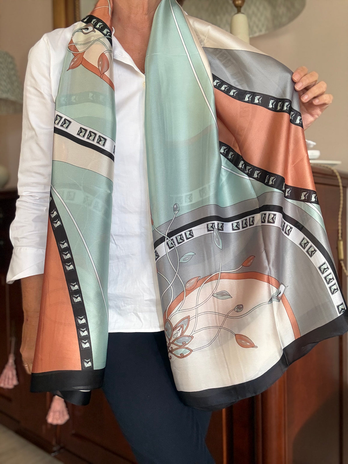 FOULARD FLORA VERDE