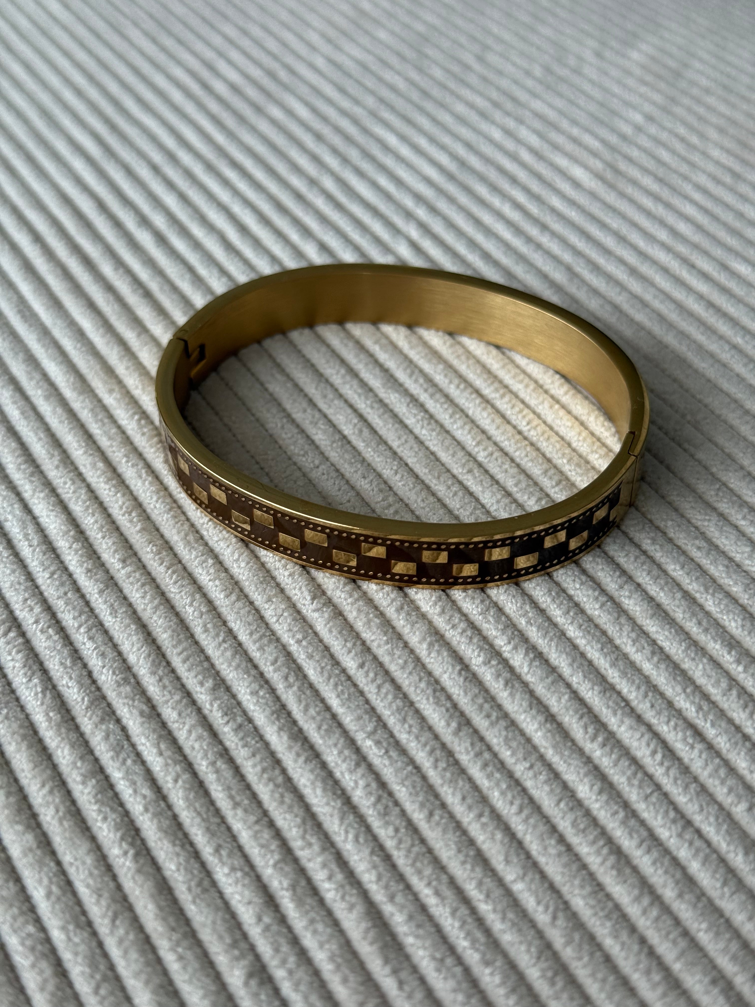 PULSERA AJEDREZ MARRÓN