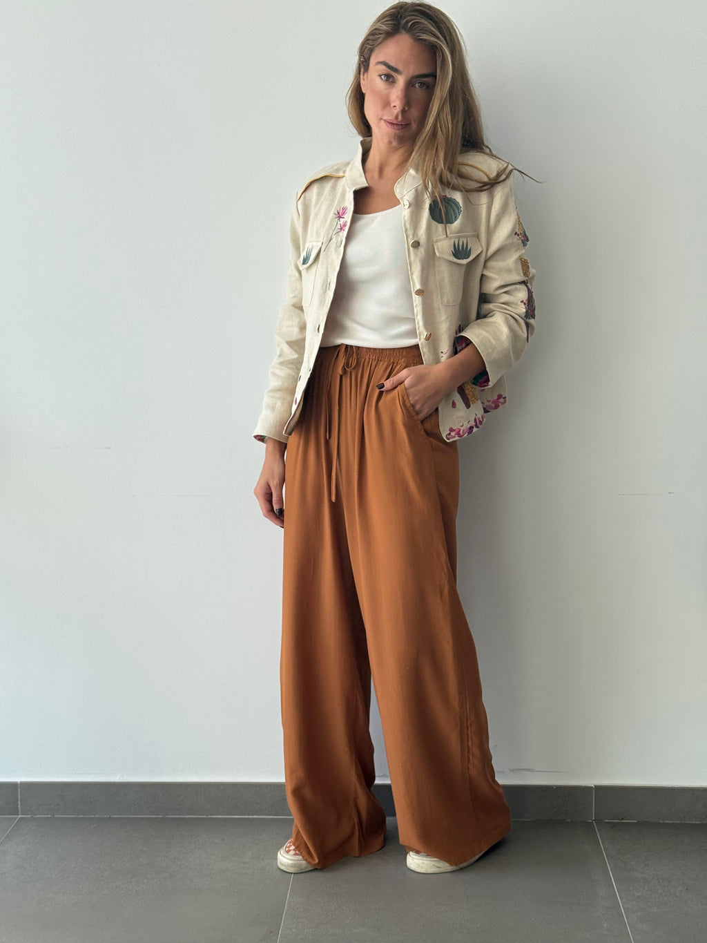 PANTALON LOLA OCRE