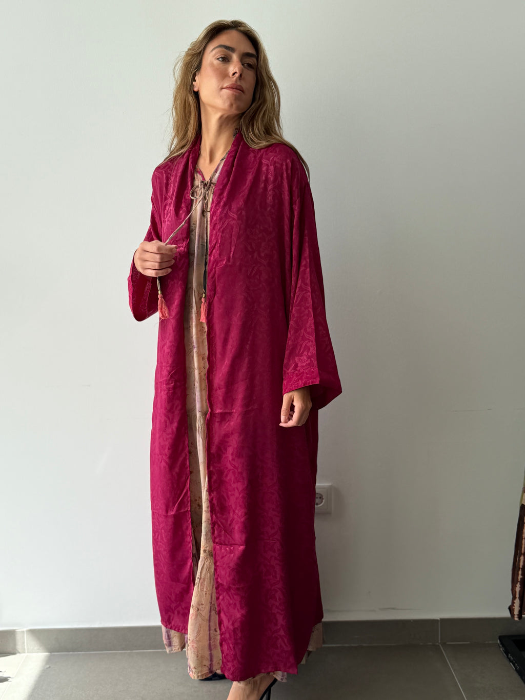 KIMONO ALBA FRAMBUESA