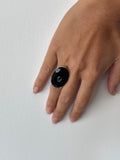 ANILLO ÓVALO NEGRO