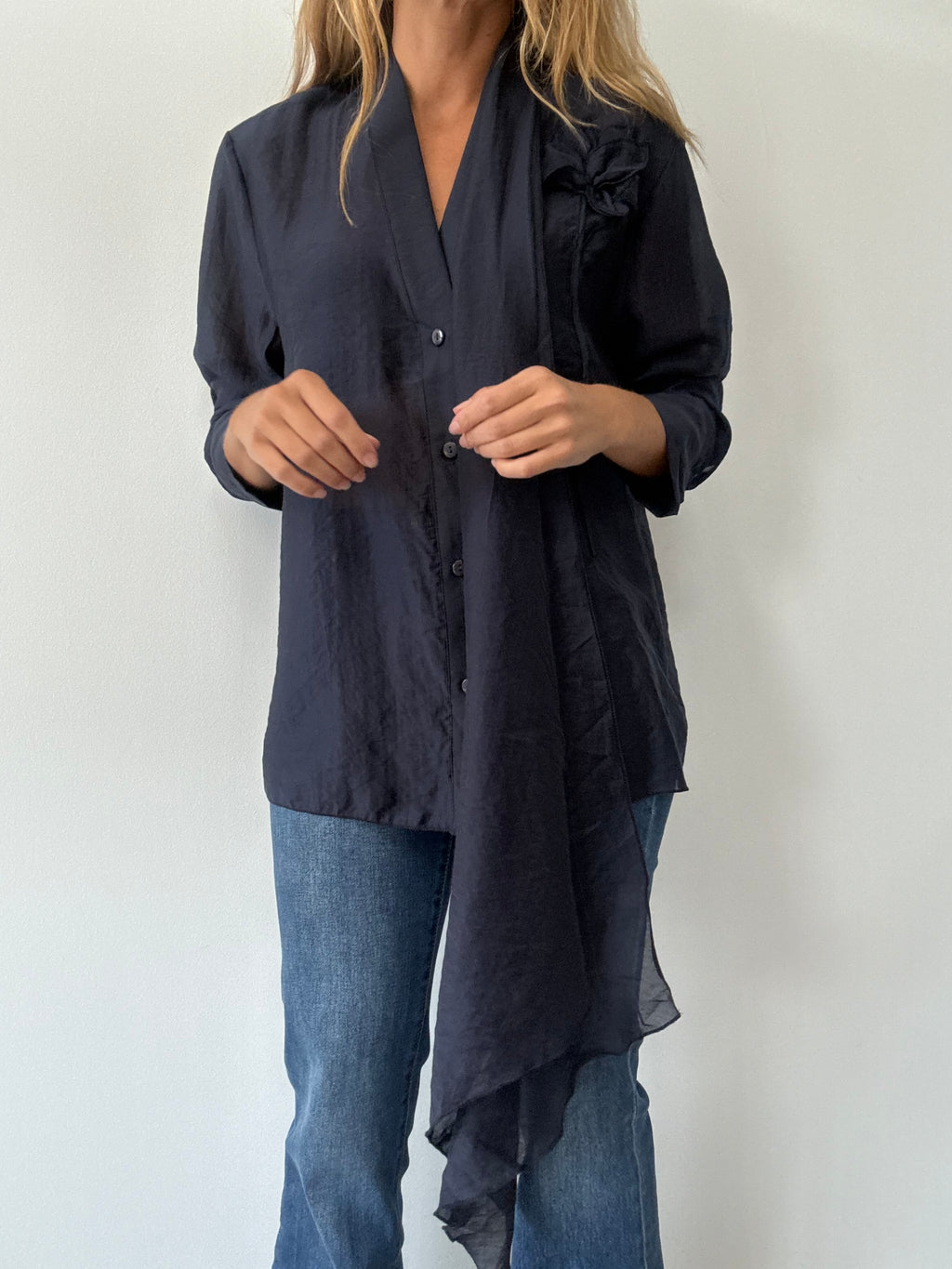BLUSA ZAMA MARINO