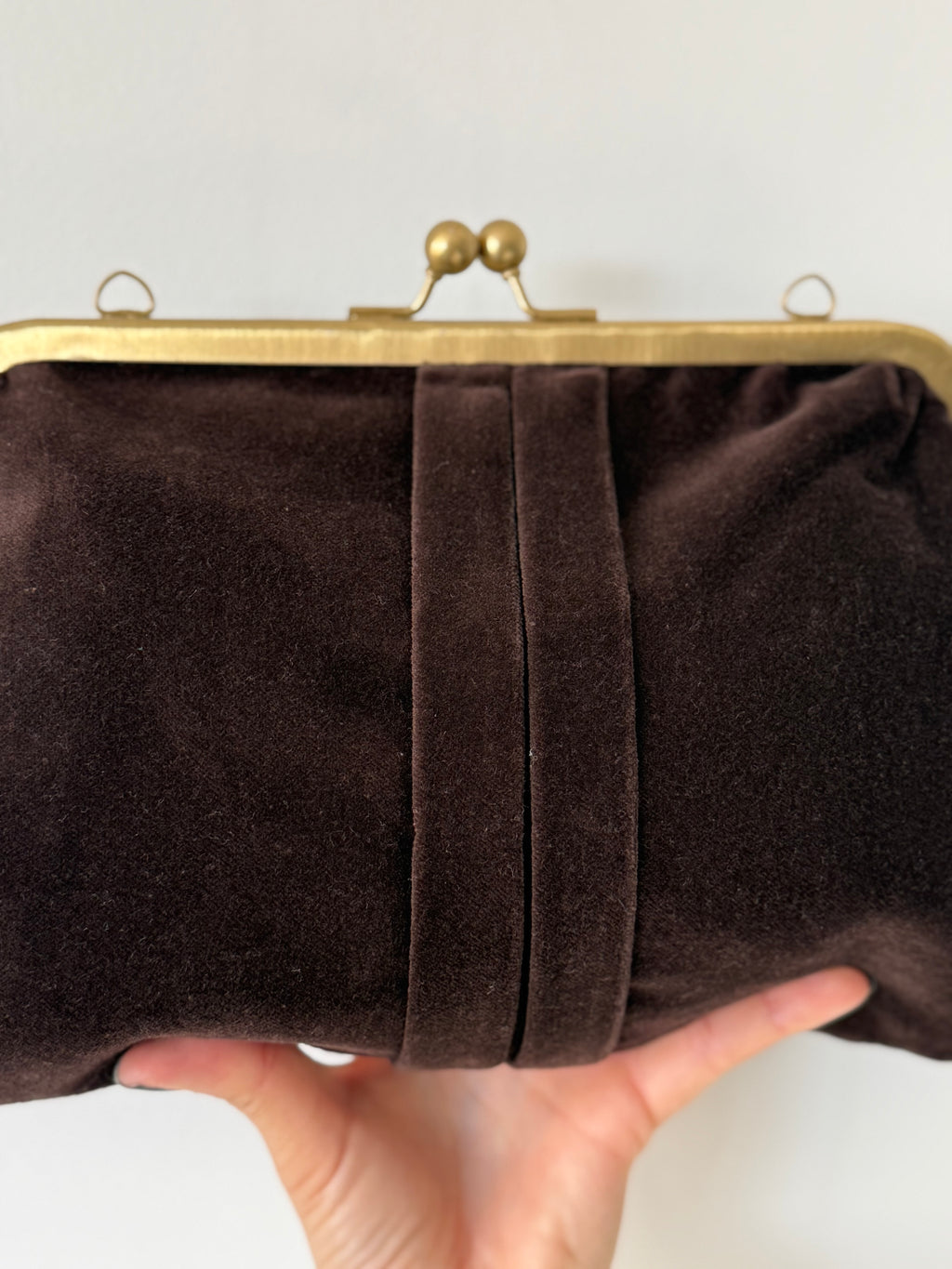 BOLSO VELUTO CHOCOLATE