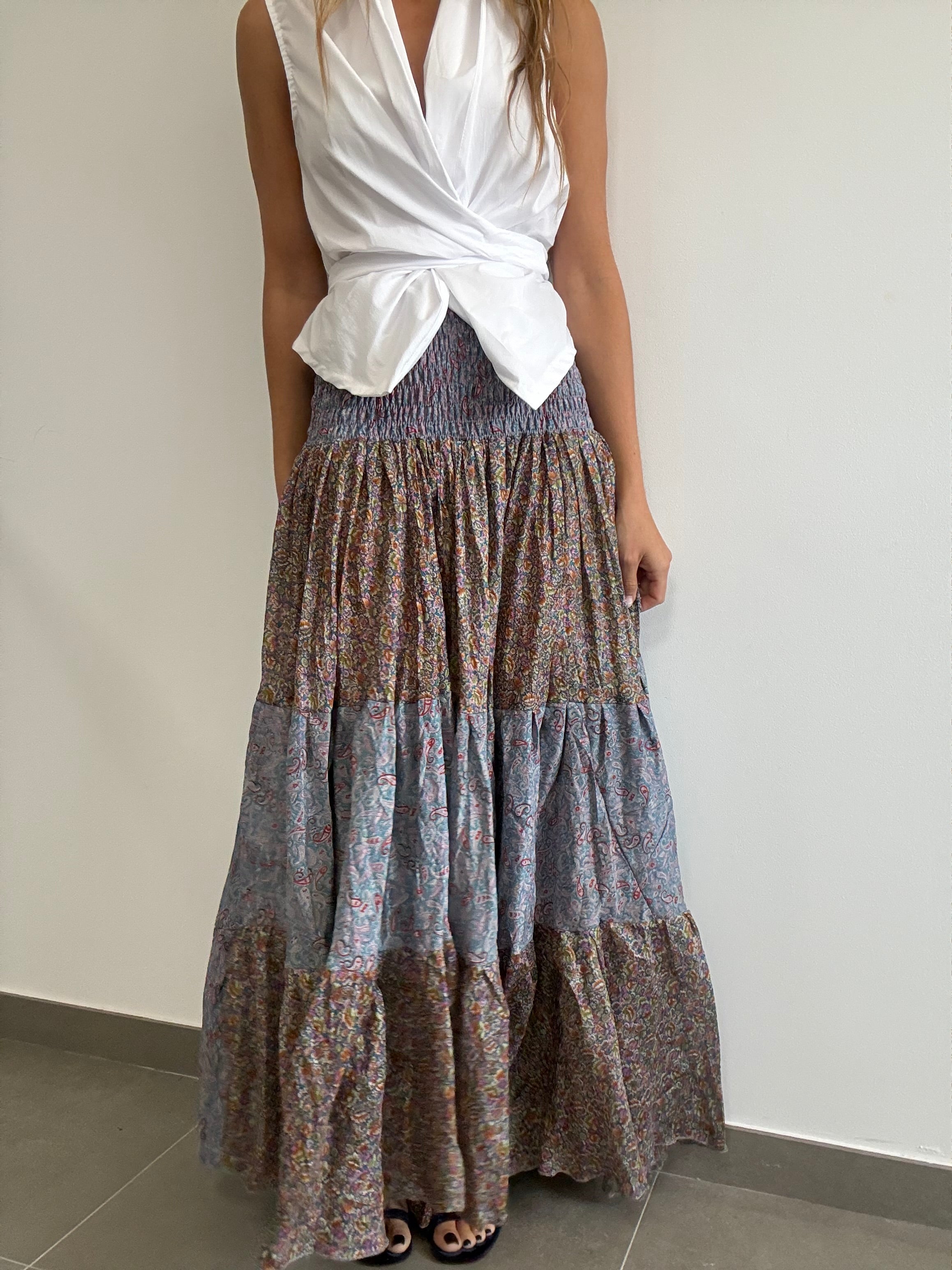 FALDA RETALES SEDA 25