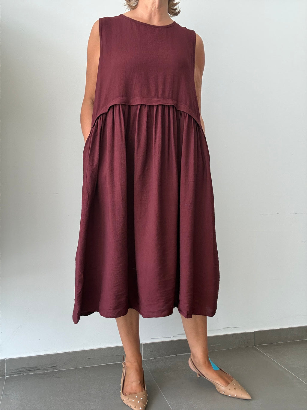 VESTIDO KARINA BURDEOS