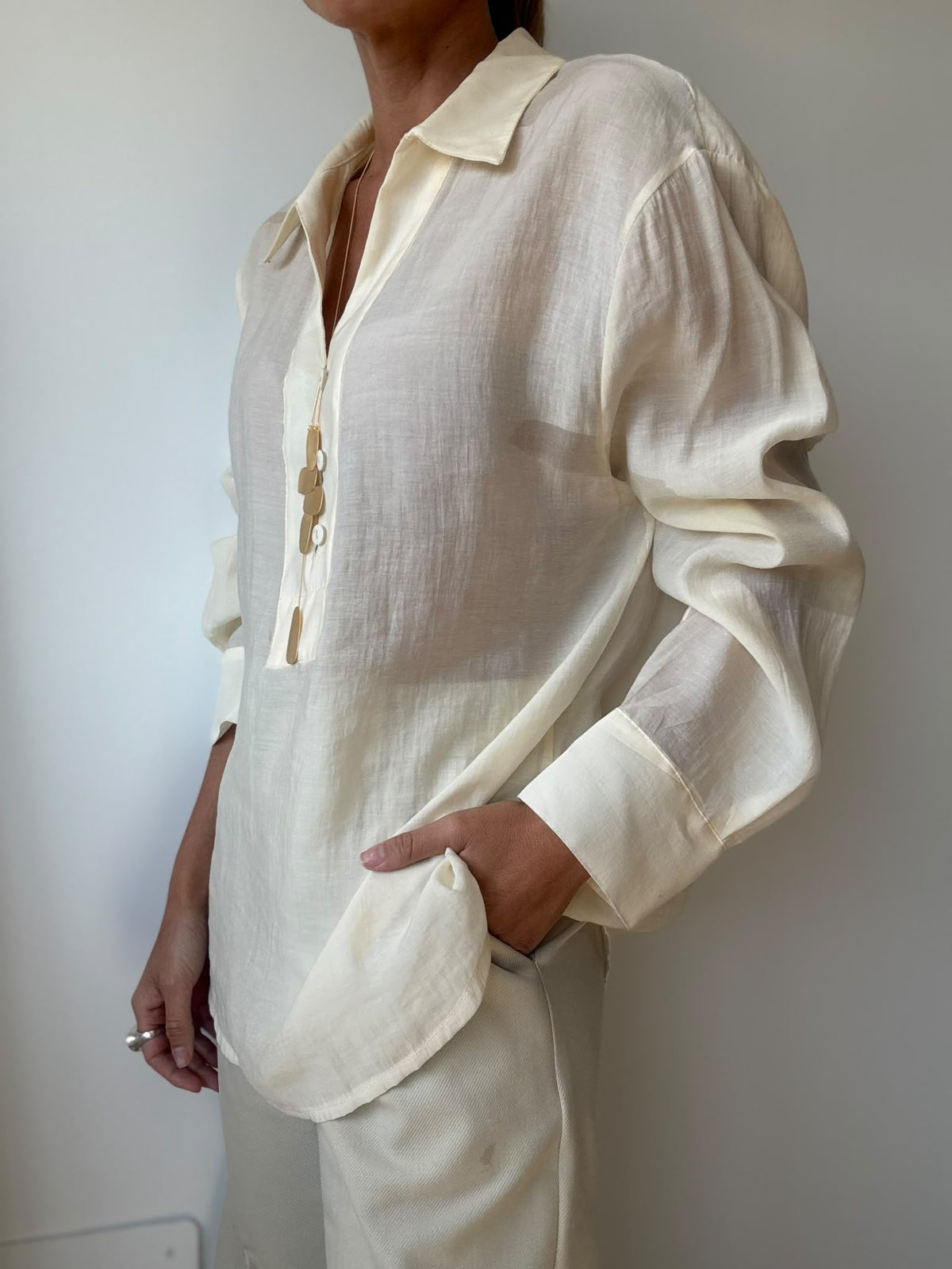 CAMISA GASY MARFIL