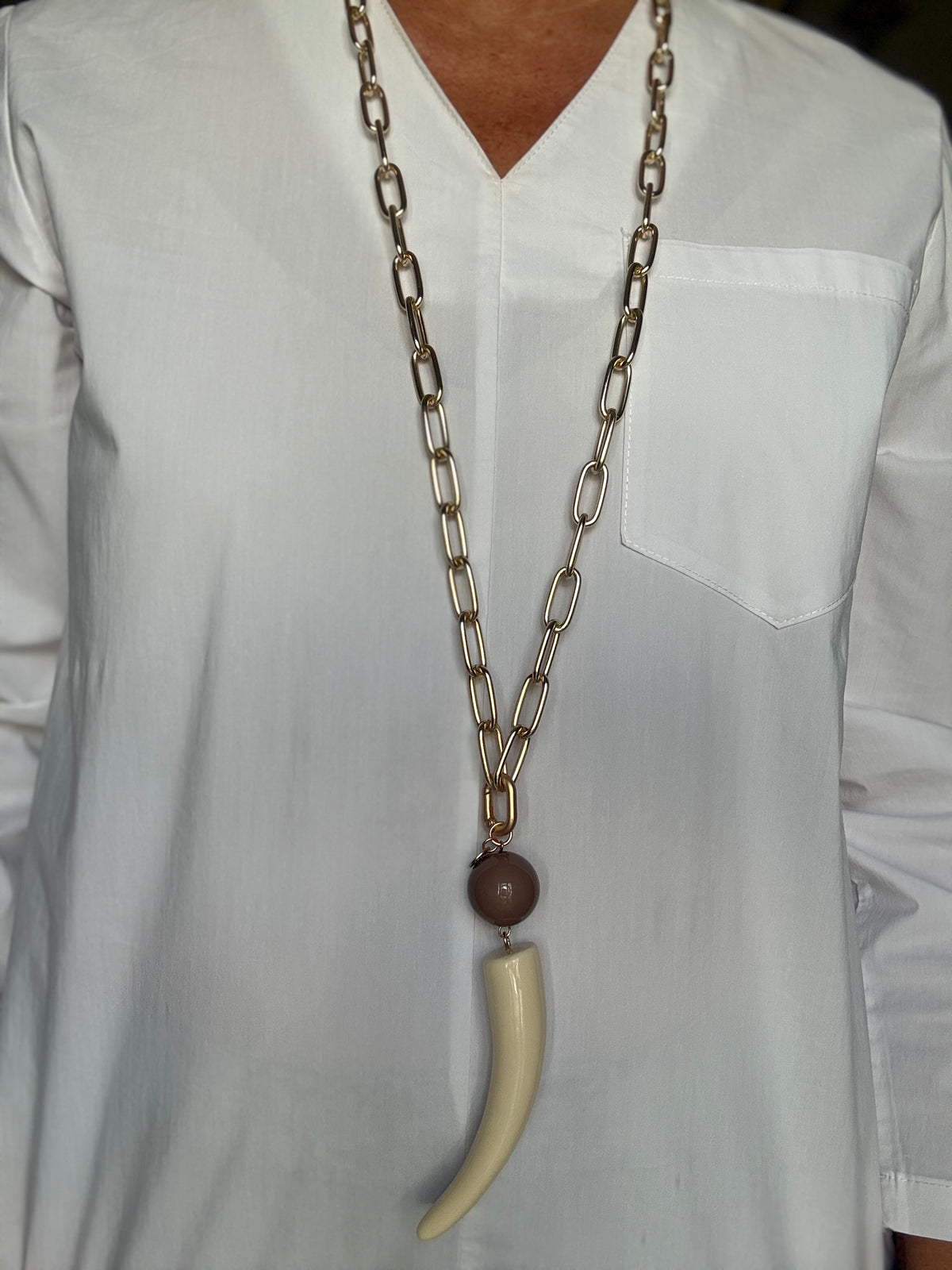 COLLAR DUVA BEIGE