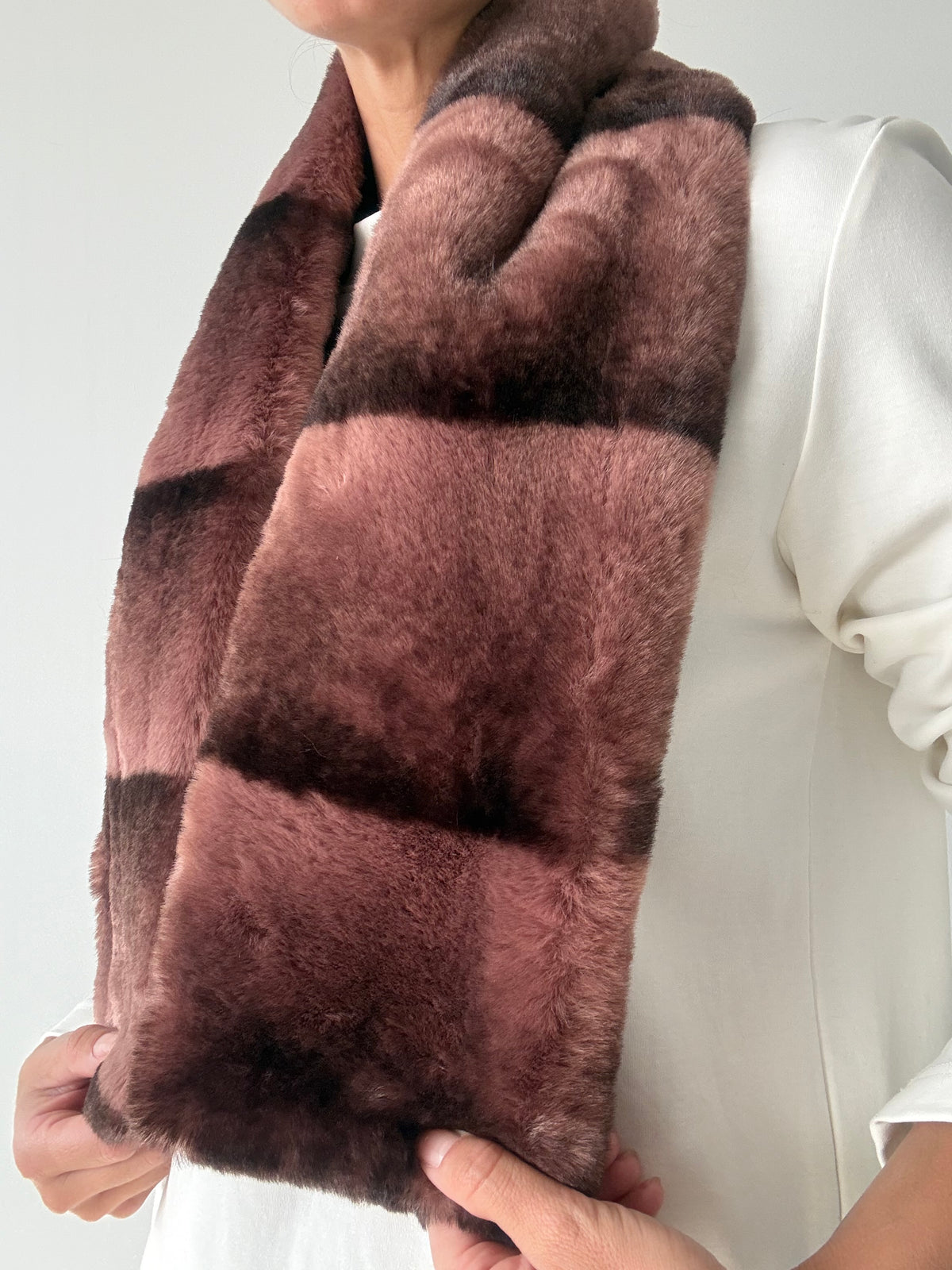 CUELLO RAYADO ROSA
