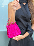 BOLSO DAMASCO FUCSIA