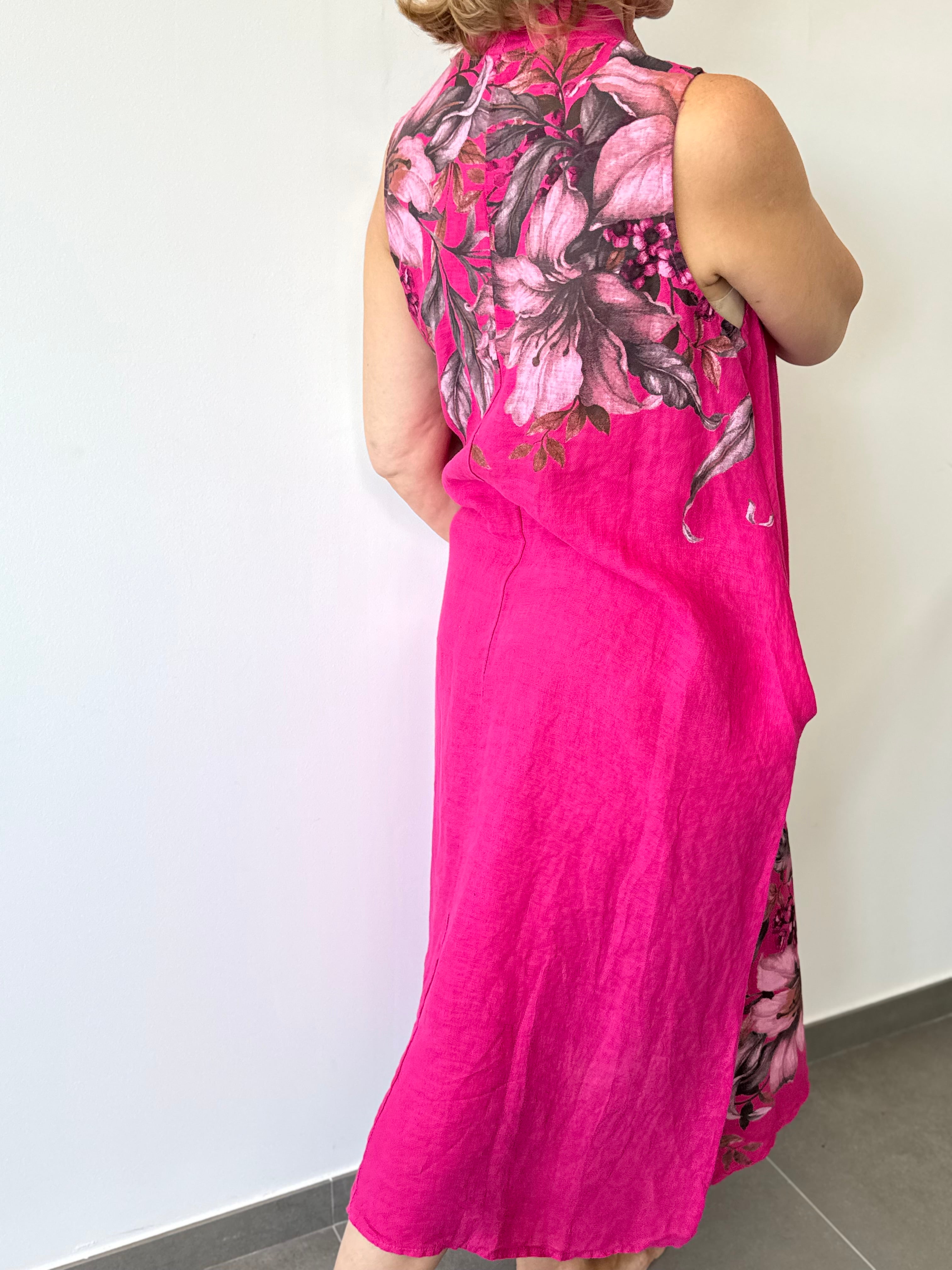 VESTIDO HAITÍ FUCSIA