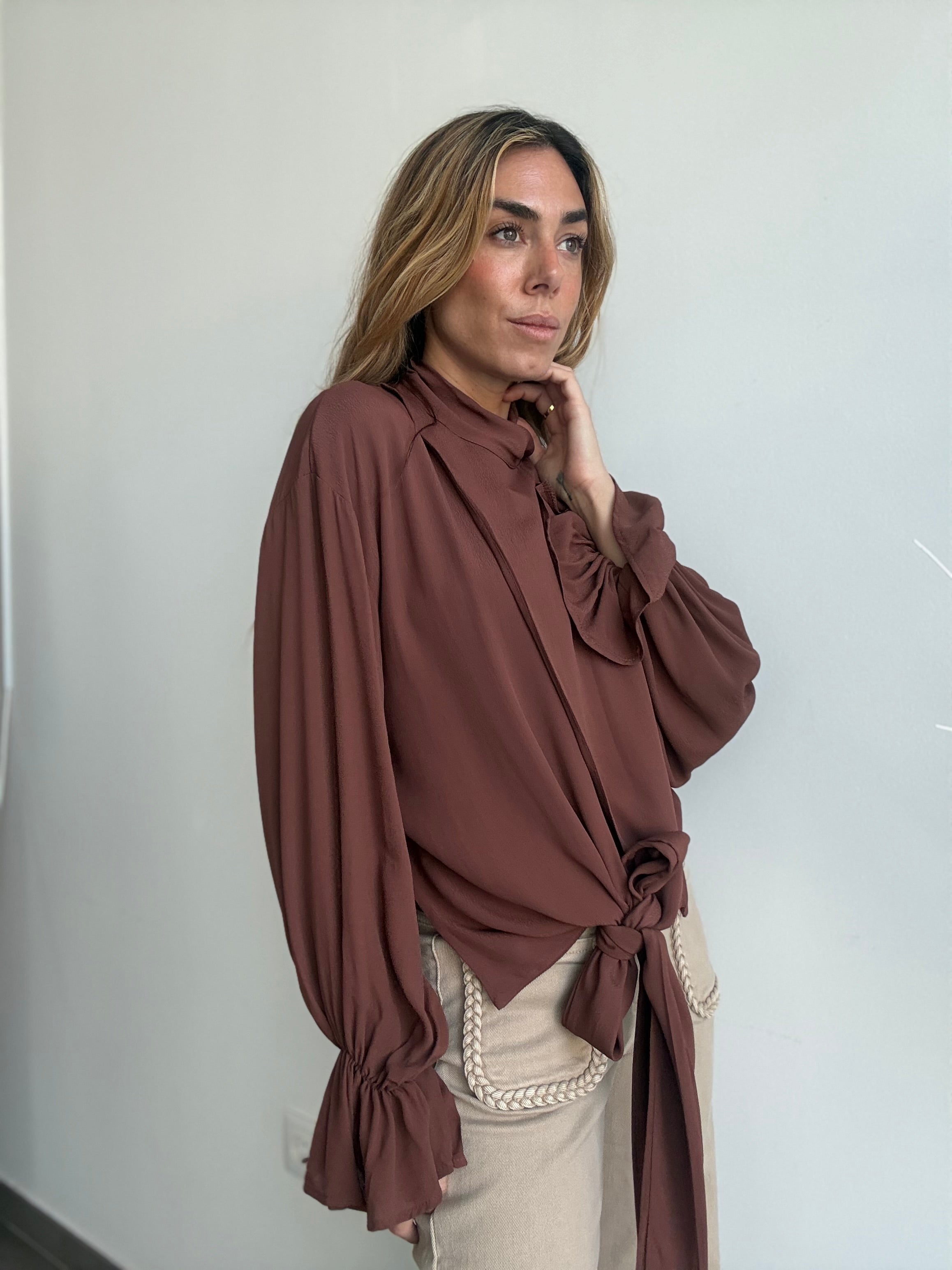 CAMISA ÁNGEL MARRÓN