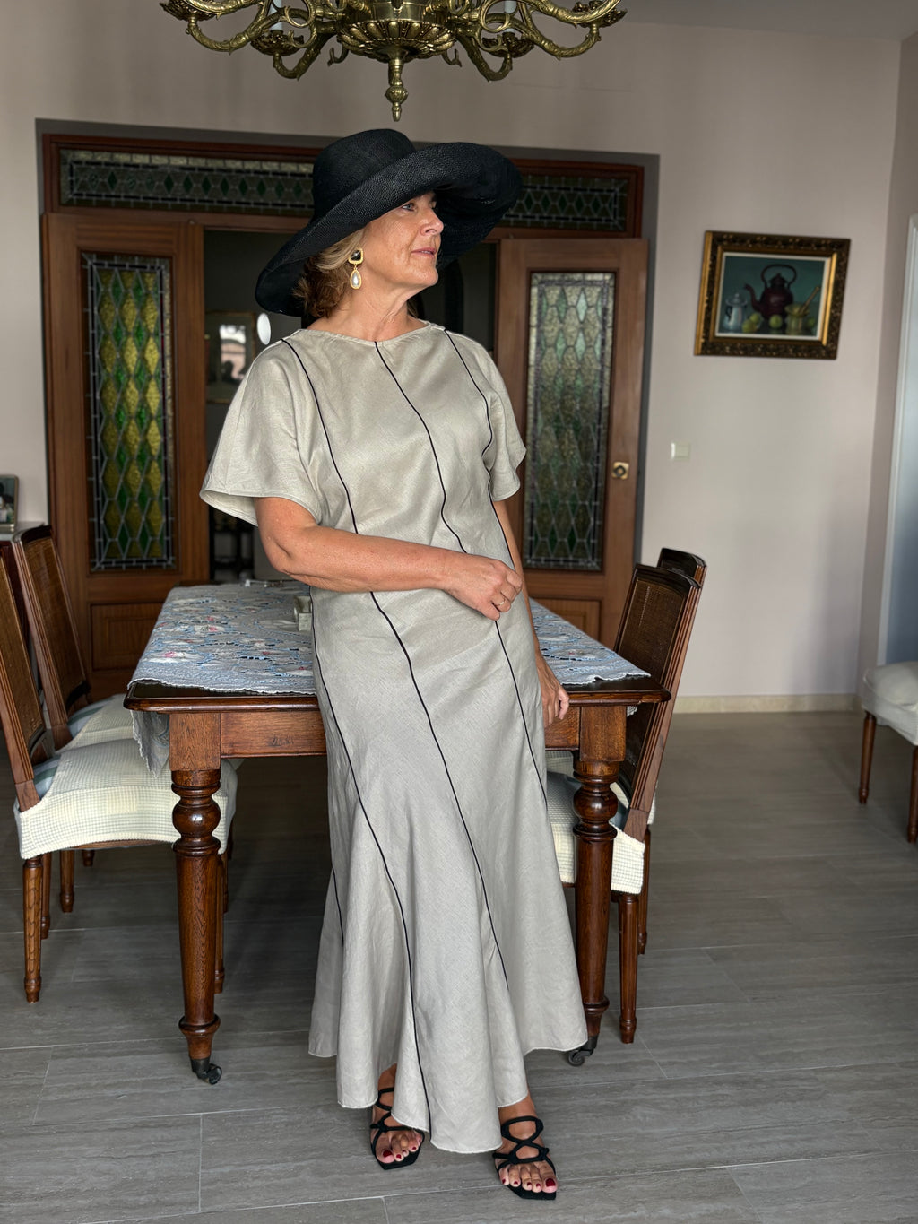 SOMBRERO RAFIA NEGRO