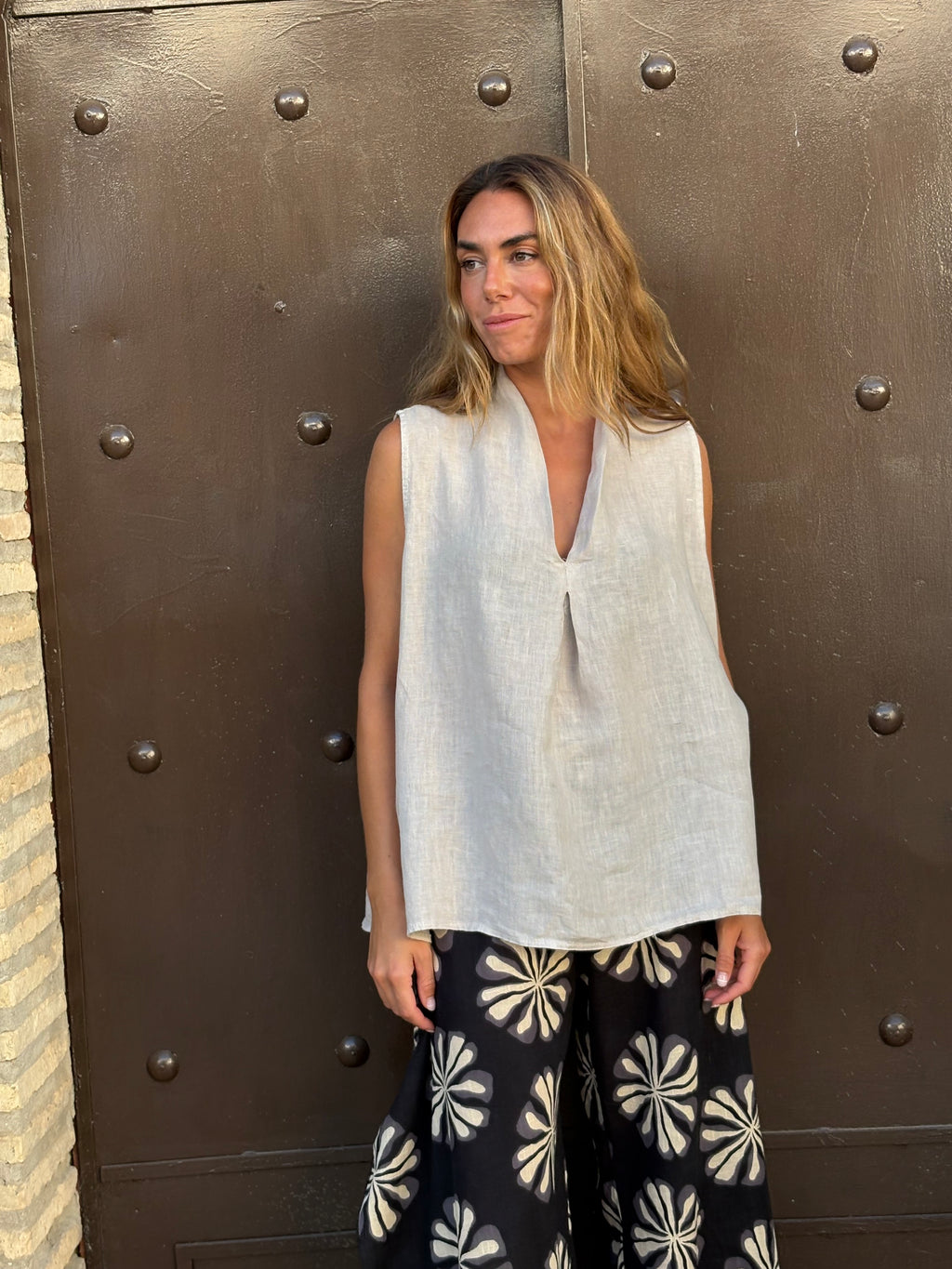 BLUSA ISIDORA TOPO