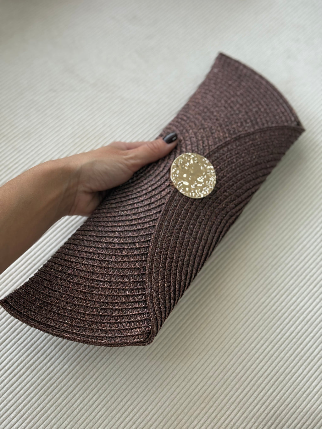 BOLSO  PALMA BRONCE