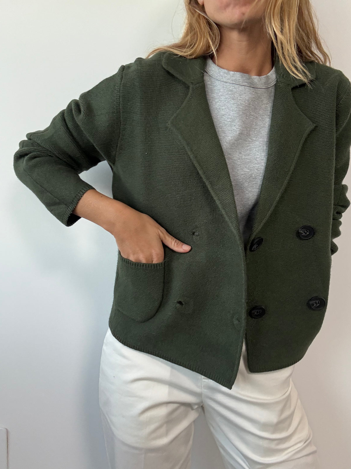 CHAQUETA ELEONOR VERDE BOTELLA