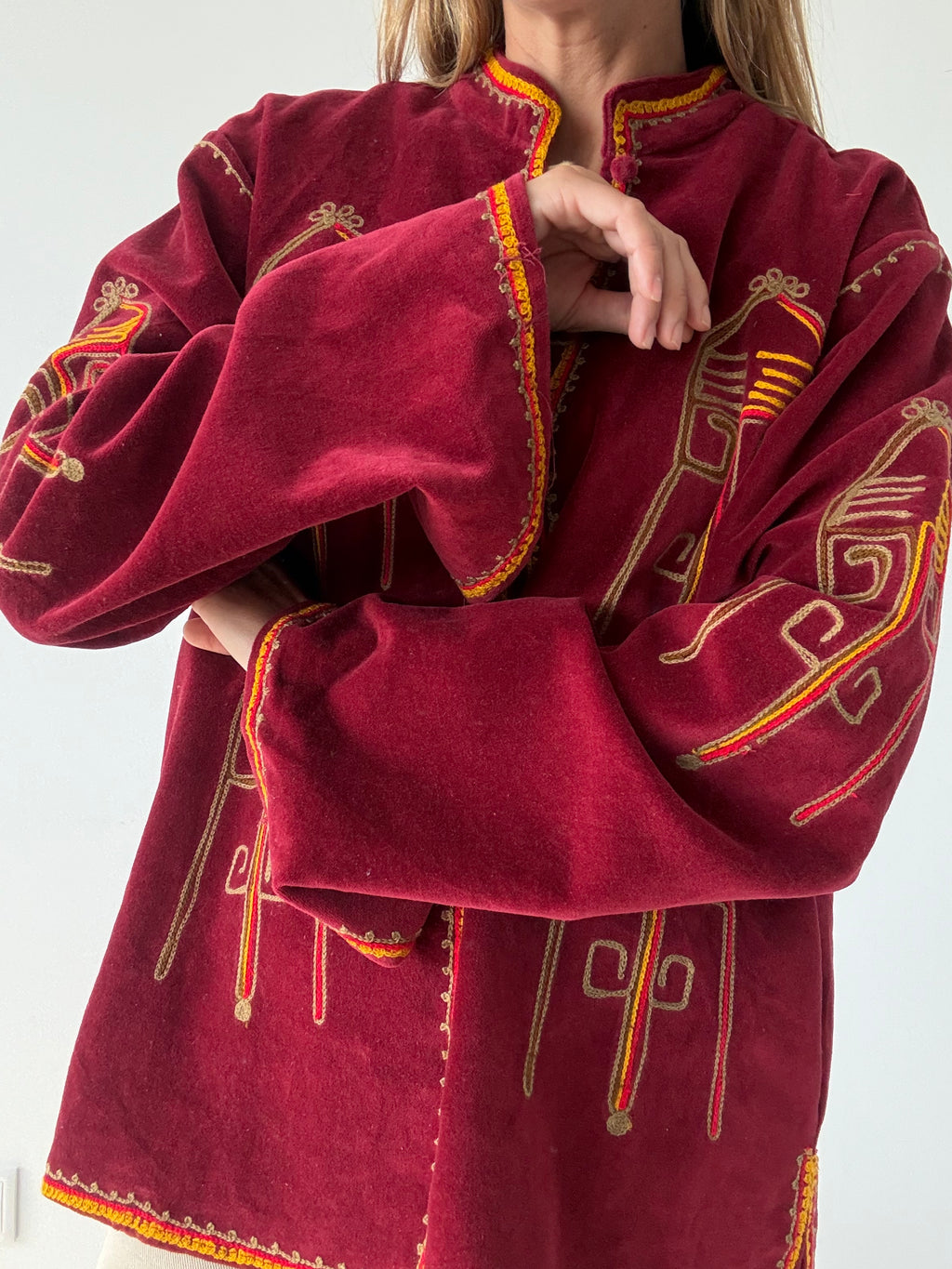 CHAQUETA ZAR BURDEOS