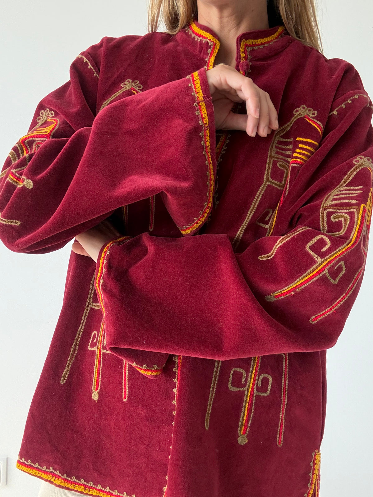 CHAQUETA ZAR BURDEOS