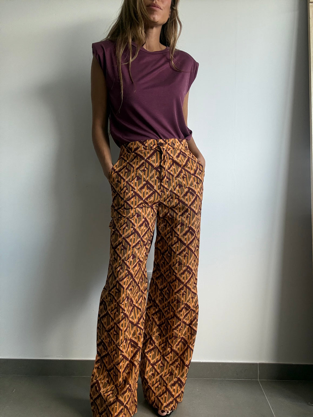 PANTALÓN AZTECA MOSTAZA