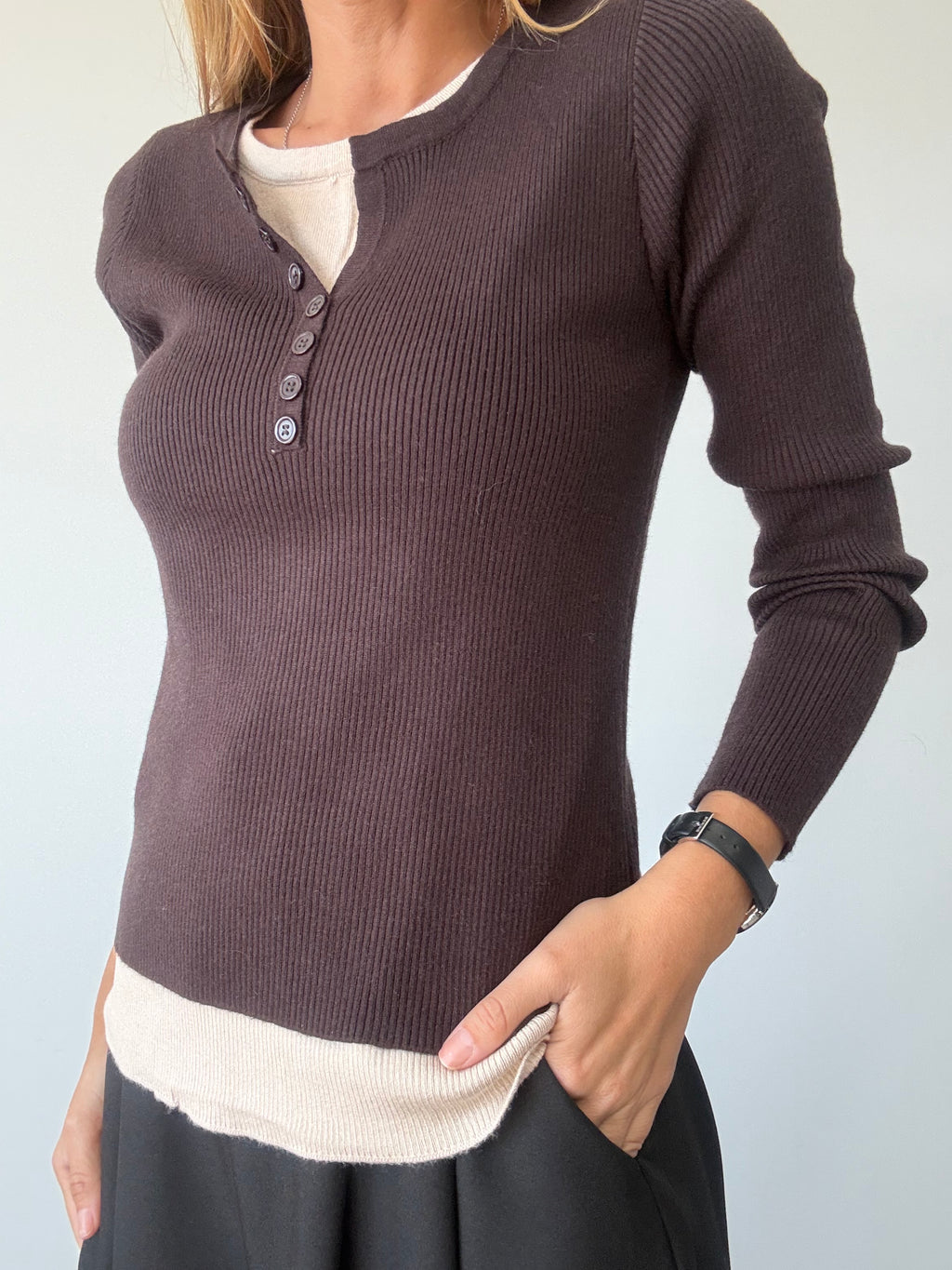 JERSEY ELENA CHOCOLATE