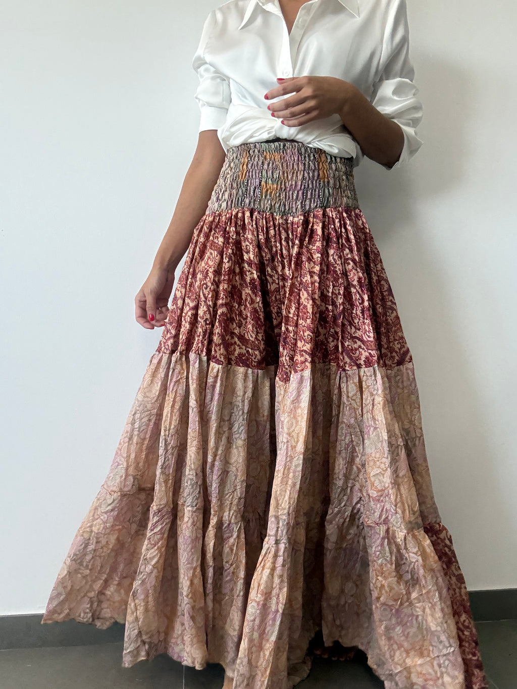 FALDA RETALES SEDA 60