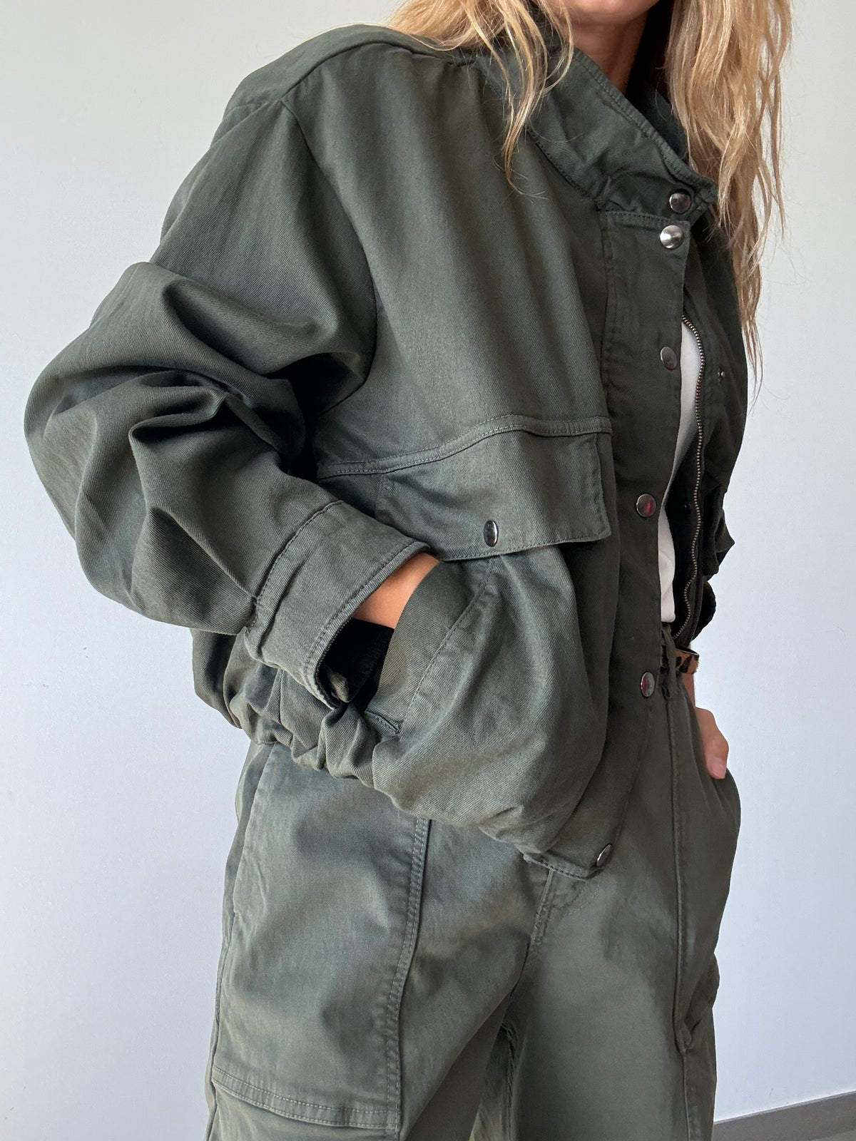 CHAQUETA ARESA KAKI