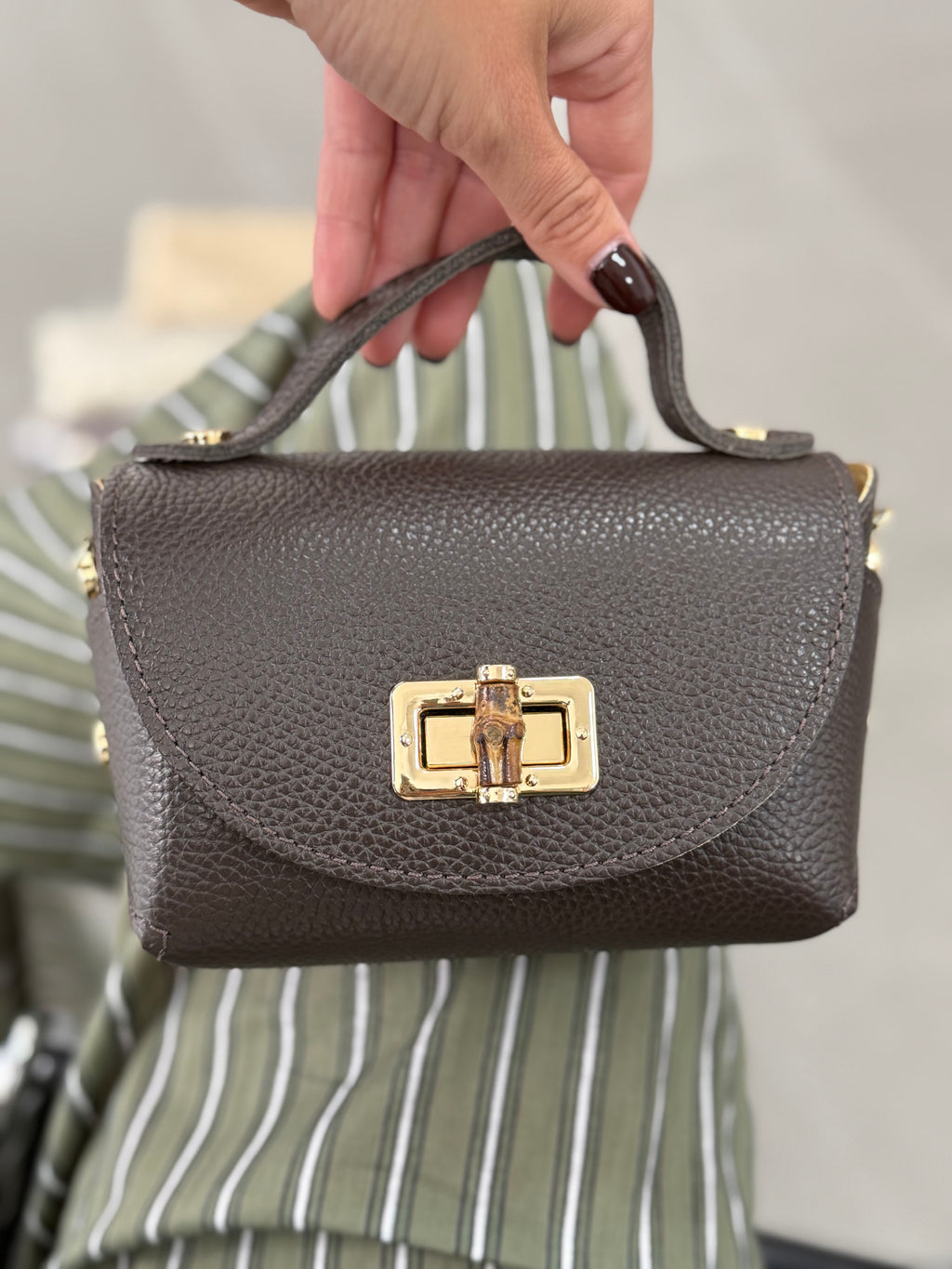 BOLSO BAMBÚ MARRÓN
