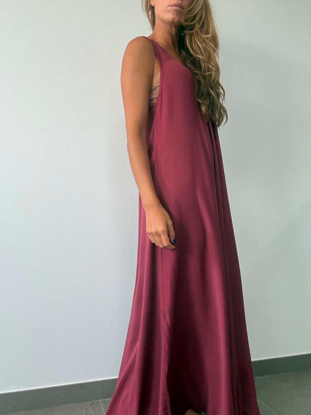 VESTIDO ISABELA BURDEOS